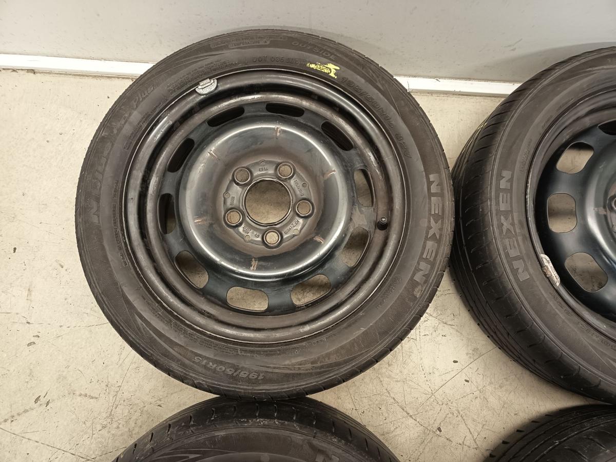Mercedes A-Klasse W168 orig Stahlfelgen Satz Sommerreifen 5,5Jx15 ET54 Bj 2004